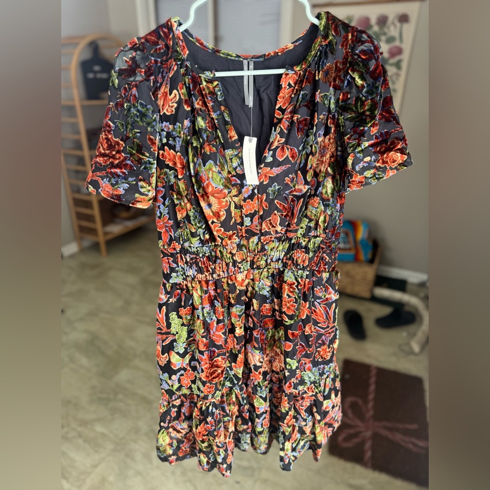 NWT Anthropologie Somerset Velvet Mini Dress with Pockets – Medium - Picture 5 of 12